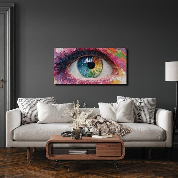 Quadro su tela – Palette di emozioni nell'occhio