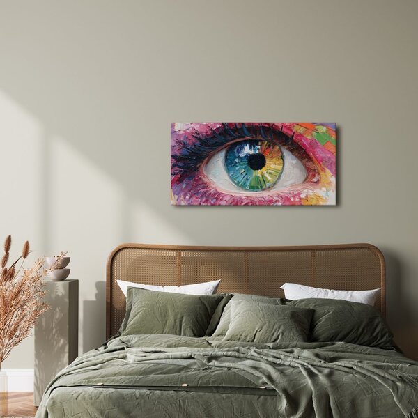 Quadro su tela – Palette di emozioni nell'occhio