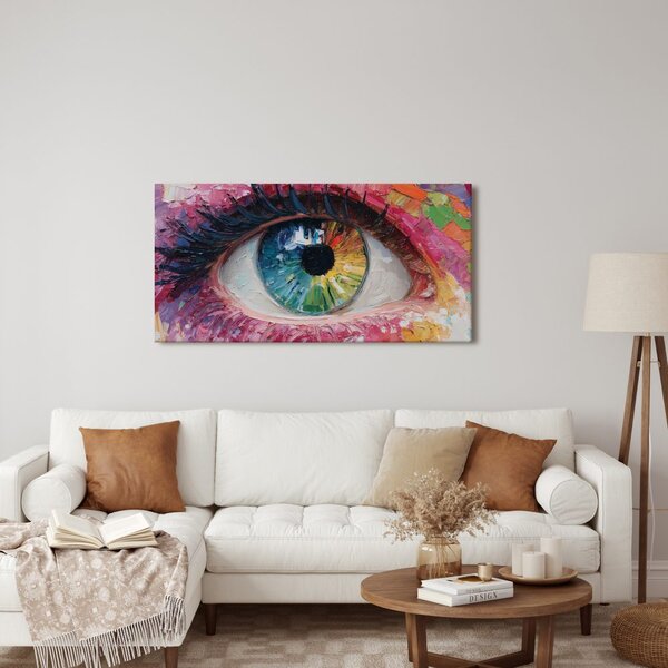 Quadro su tela – Palette di emozioni nell'occhio