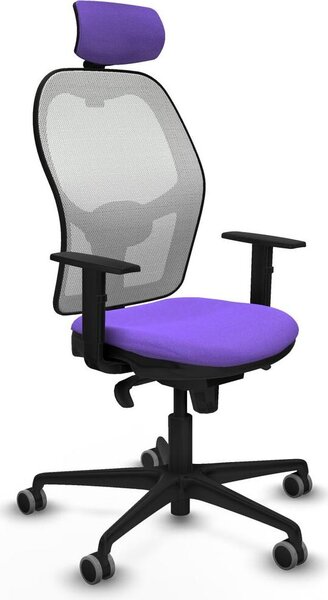 Sedia da ufficio con poggiatesta Piqueras y Crespo 1D036G2 Viola