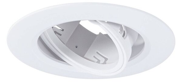 Paulmann Faretto da incasso 92115 bianco Ø 9 cm, dimmerabile, orientabile a 30°, set Einbauspot 92115, dimmerabile, Bianco / Opale, Soggiorno / Sala da pranzo, Plastica, Moderno, Faretto da incasso
