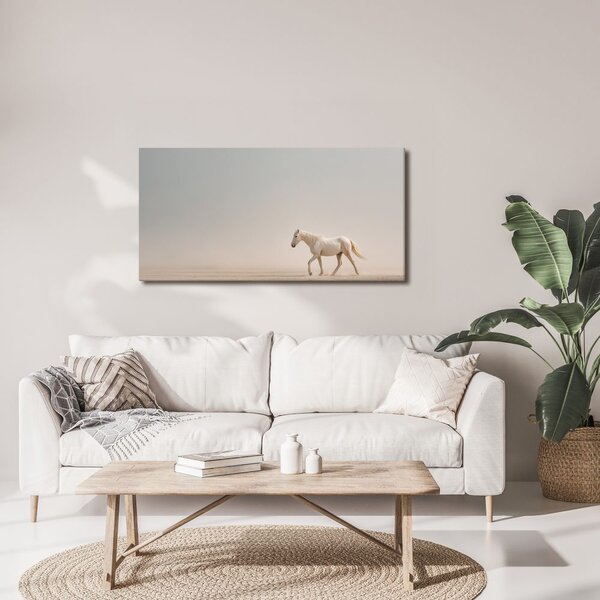Quadro su tela – Cavallo tranquillo sulla sabbia