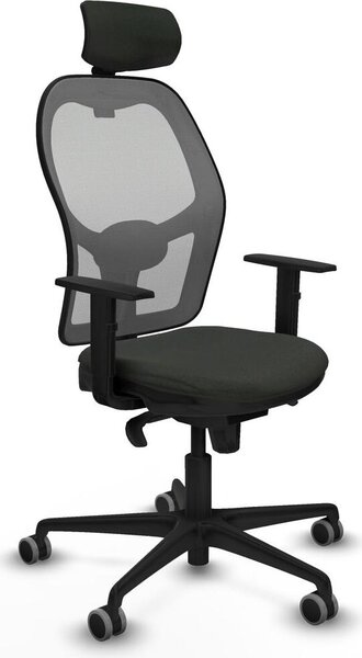 Sedia da ufficio con poggiatesta Piqueras y Crespo 1D036G2 Nero
