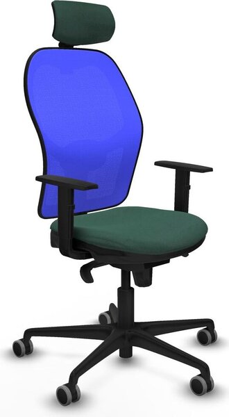 Sedia da ufficio con poggiatesta Piqueras y Crespo 1D036G2 verde