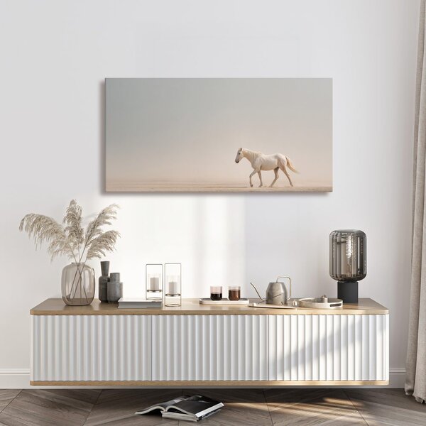 Quadro su tela – Cavallo tranquillo sulla sabbia