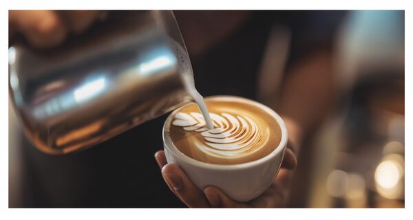 Quadro su tela – Maestria nell'arte del latte