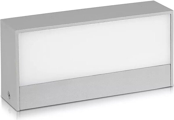 V-TAC 12W LED lampada da parete per esterni Top Down Grigio IP65 VT-8057 3000K 1150lm