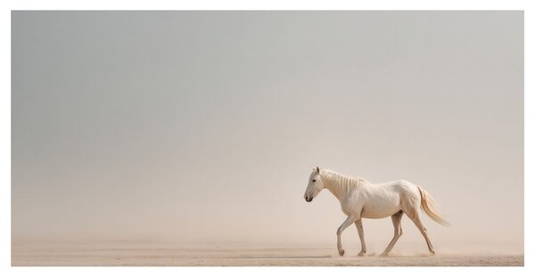 Quadro su tela – Cavallo tranquillo sulla sabbia