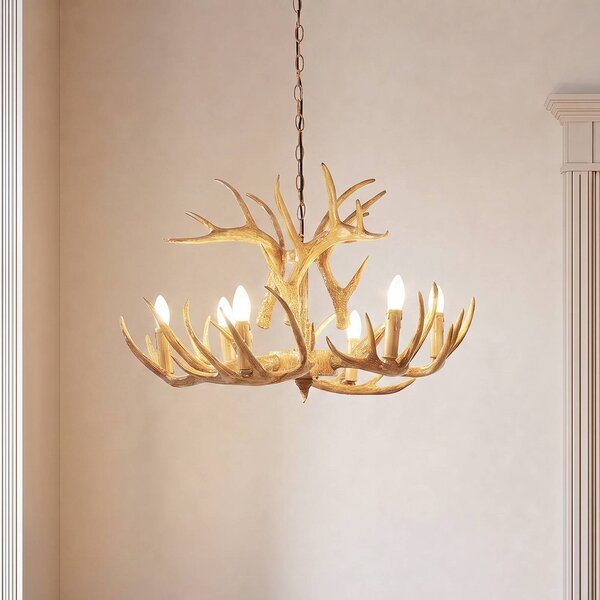 Lampada a sospensione Fibi Lindby, dimmerabile, Marrone / Ruggine, Soggiorno / Sala da pranzo, Plastica, Campagna / Rustiche, Lampada a sospensione