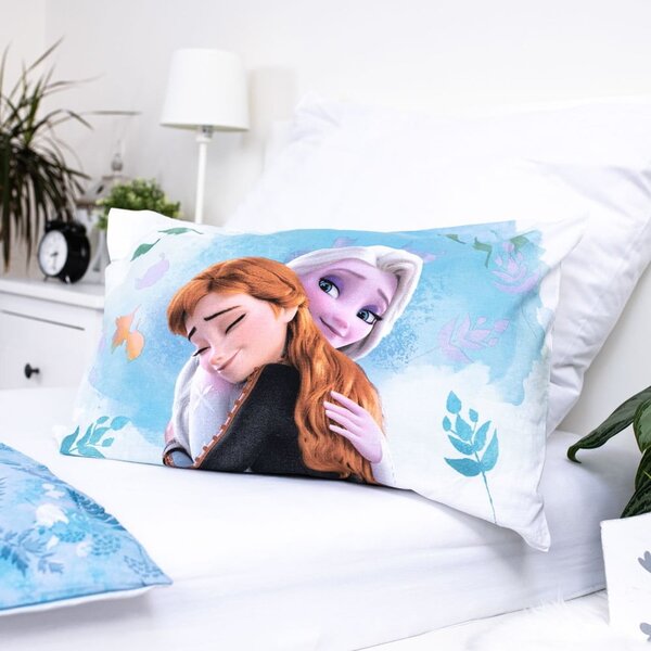 Set copripiumino e federa da bambini blu in cotone per culla 100x135 cm Frozen "Blue" – Jerry Fabrics