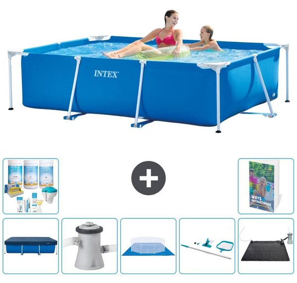 Piscina fuori terra rettangolare - 220x150x60 cm - 8 pezzi - Modello S21101