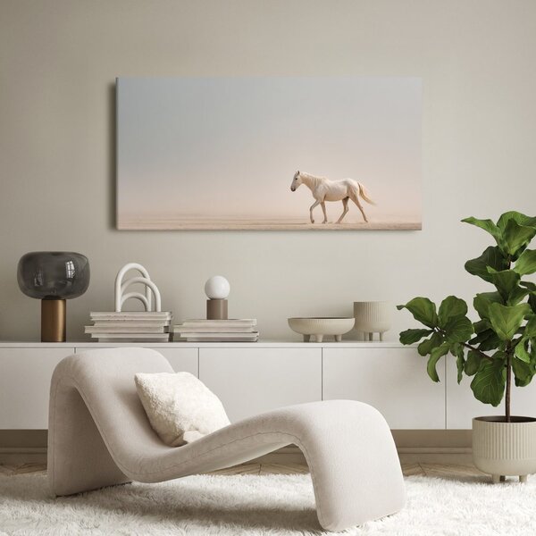 Quadro su tela – Cavallo tranquillo sulla sabbia