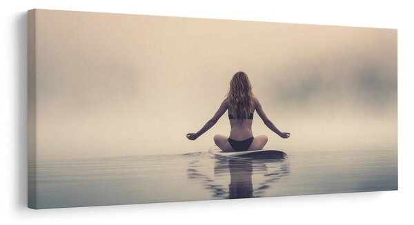 Quadro su tela – Meditazione al centro del lago