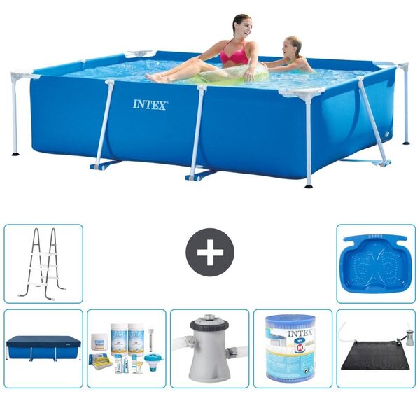 Piscina fuori terra rettangolare - 220x150x60 cm - 8 pezzi - Modello S30019