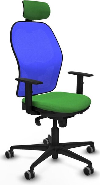 Sedia da ufficio con poggiatesta Piqueras y Crespo 1D036G2 verde