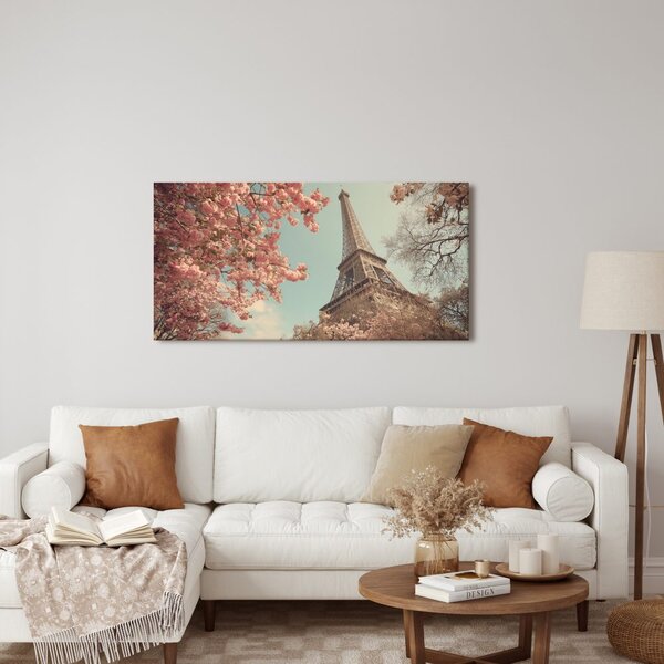 Quadro su tela – Primavera parigina con Torre Eiffel