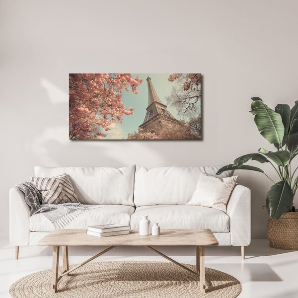 Quadro su tela – Primavera parigina con Torre Eiffel