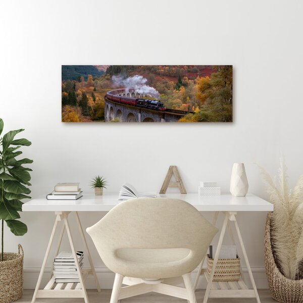 Quadro su tela – Viaggio in treno nella valle