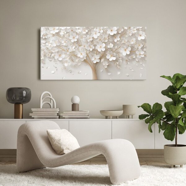Quadro su tela – Eleganza dell'albero della vita floreale