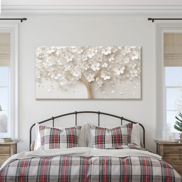 Quadro su tela – Eleganza dell'albero della vita floreale