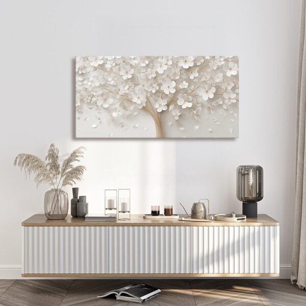 Quadro su tela – Eleganza dell'albero della vita floreale