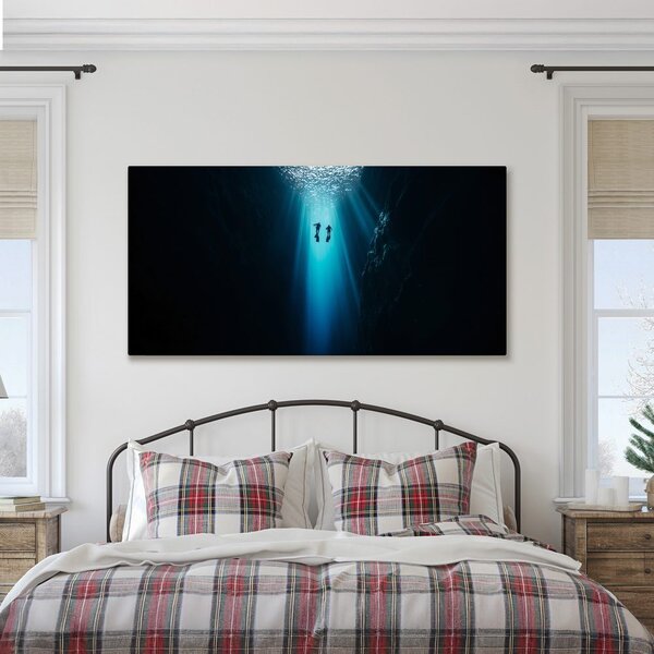 Quadro su tela – Immersione nell'abisso blu