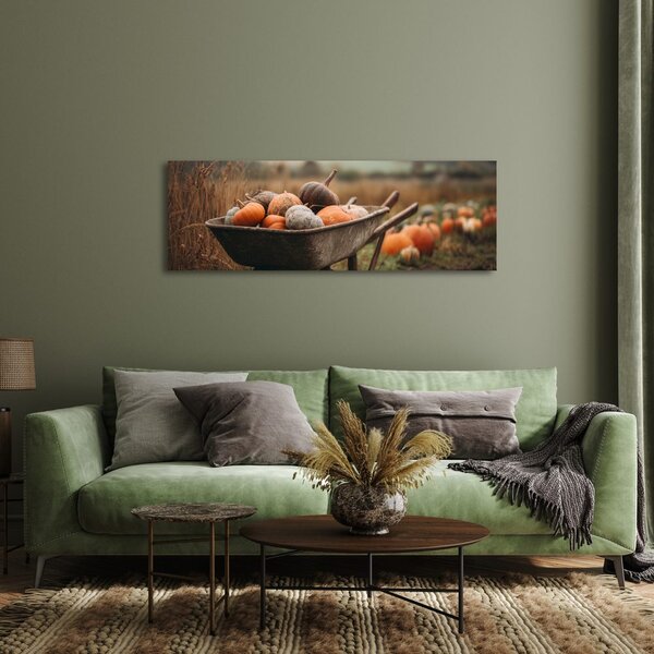 Quadro su tela – Paesaggio autunnale rurale