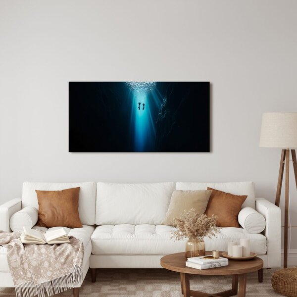 Quadro su tela – Immersione nell'abisso blu