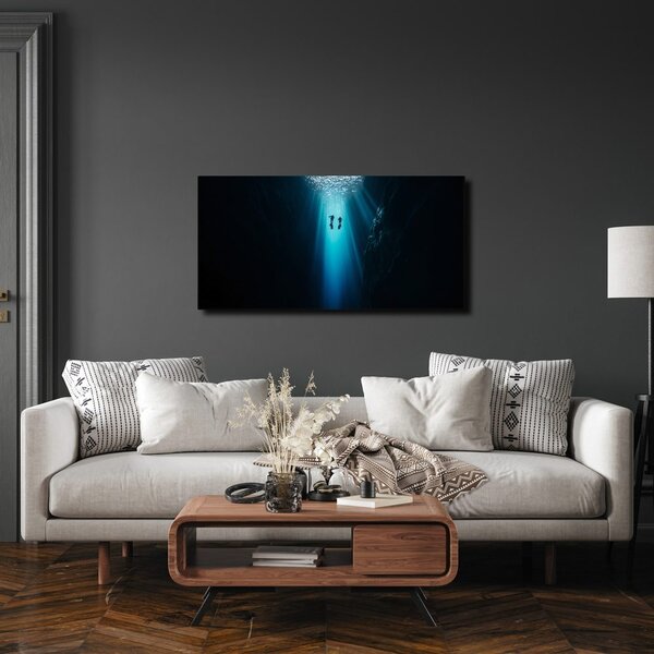 Quadro su tela – Immersione nell'abisso blu