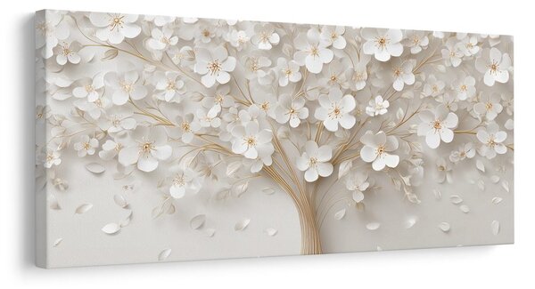 Quadro su tela – Eleganza dell'albero della vita floreale
