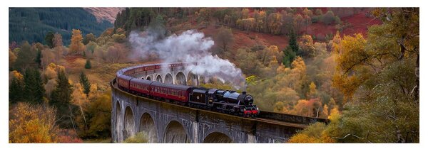 Quadro su tela – Viaggio in treno nella valle