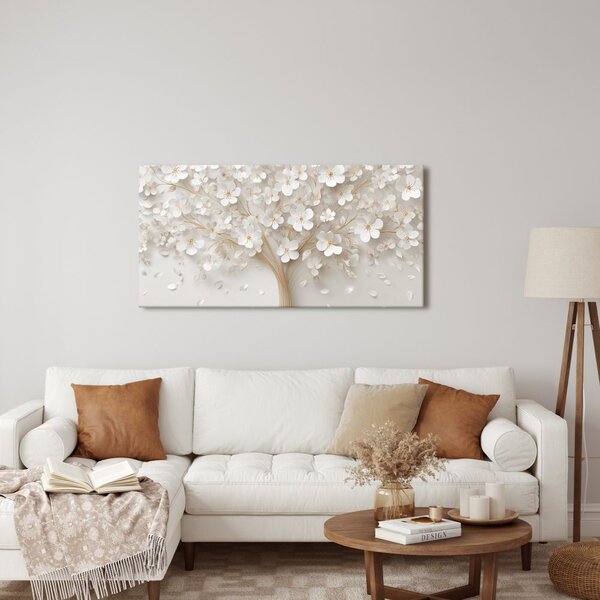 Quadro su tela – Eleganza dell'albero della vita floreale