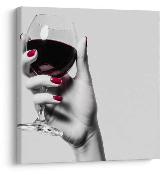 Quadro su tela – Arte moderna con vino