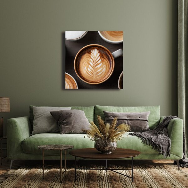 Quadro su tela – Dettaglio di tazze di caffè