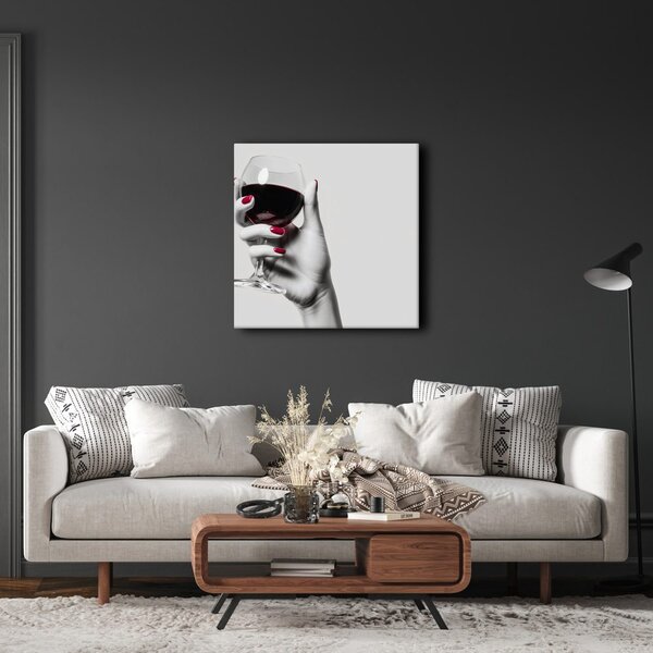 Quadro su tela – Arte moderna con vino