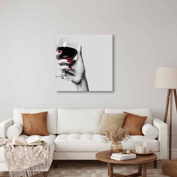 Quadro su tela – Arte moderna con vino