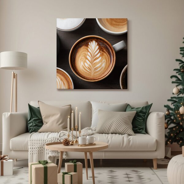 Quadro su tela – Dettaglio di tazze di caffè