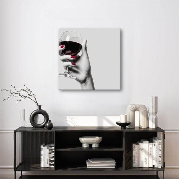 Quadro su tela – Arte moderna con vino