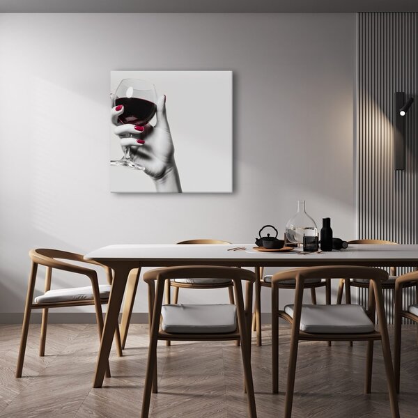 Quadro su tela – Arte moderna con vino
