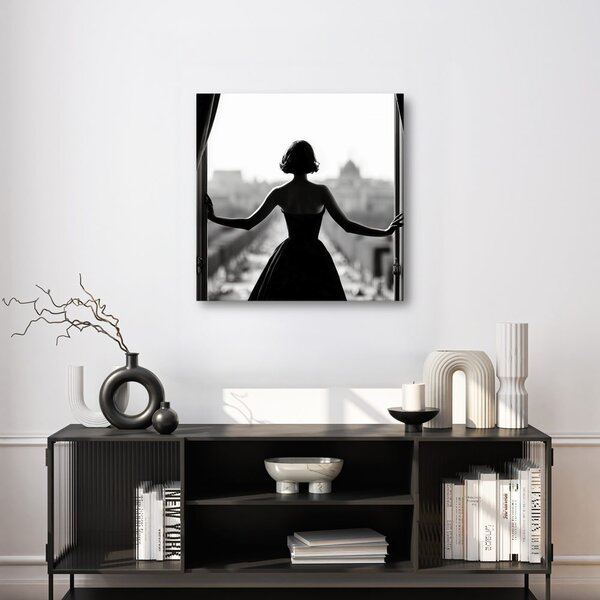 Quadro su tela – Fascino dell'eleganza in bianco e nero