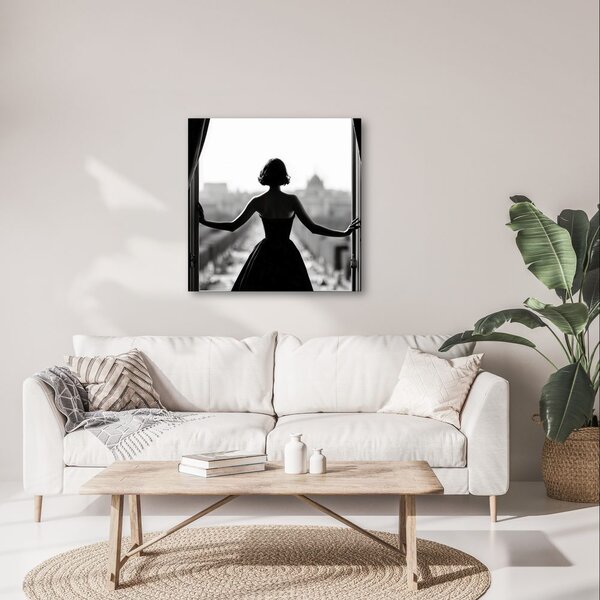 Quadro su tela – Fascino dell'eleganza in bianco e nero