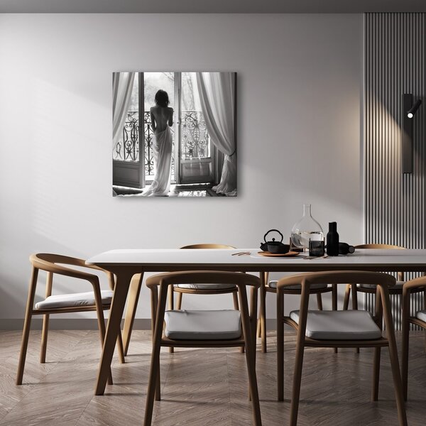 Quadro su tela – Mattina vellutata alla finestra