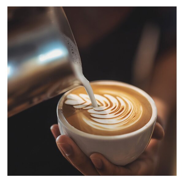 Quadro su tela – Eleganza del caffè con schiuma