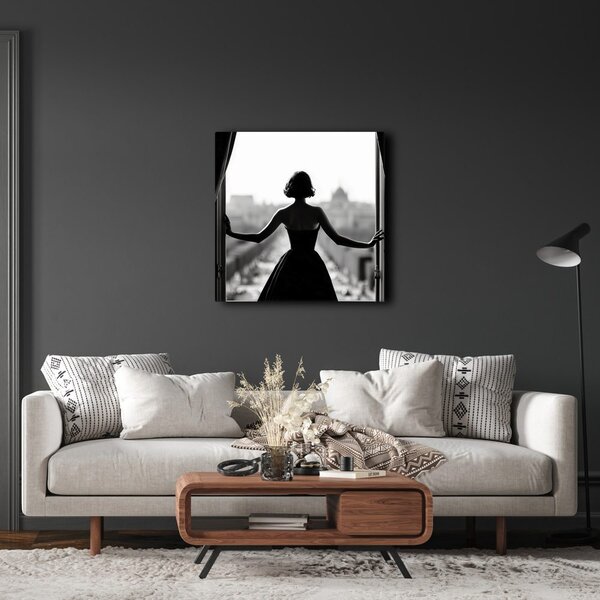 Quadro su tela – Fascino dell'eleganza in bianco e nero