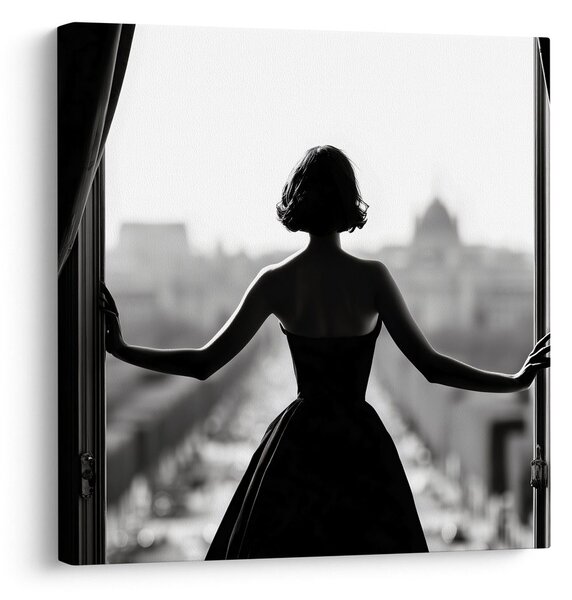 Quadro su tela – Fascino dell'eleganza in bianco e nero