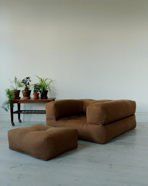 Poltrona Variable Lino Beige Cube - Karup Design