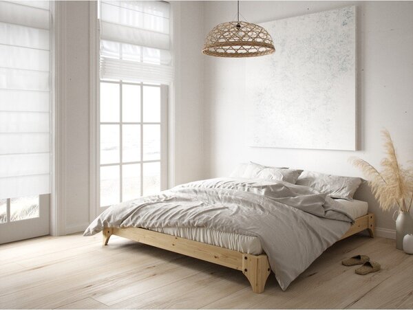 Letto matrimoniale in legno di pino con griglia 180x200 cm Elan - Karup Design