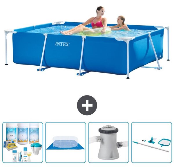 Piscina fuori terra rettangolare - 220x150x60 cm - 5 pezzi - Modello S20817