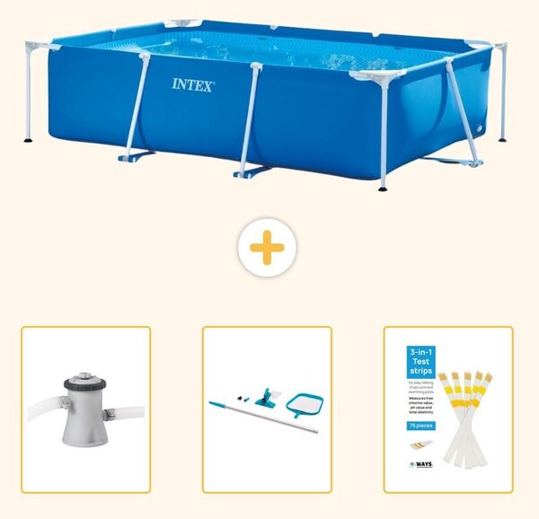 Piscina fuori terra rettangolare - 260x160x65 cm - 4 pezzi - Modello SCB82