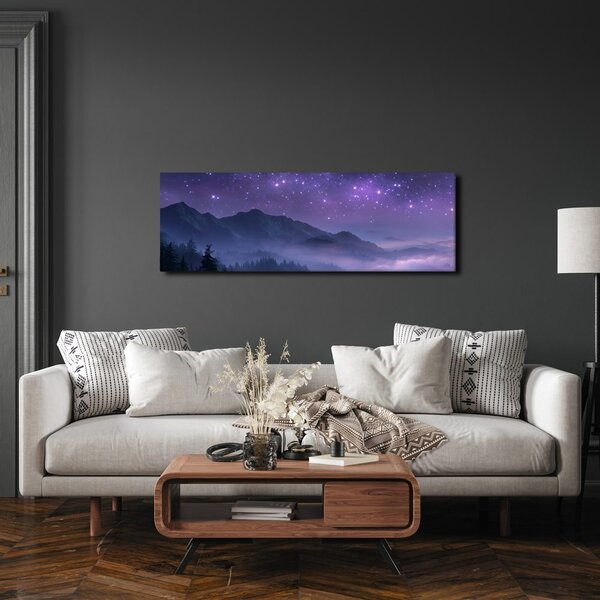 Quadro su tela – Paesaggio misterioso sotto le stelle